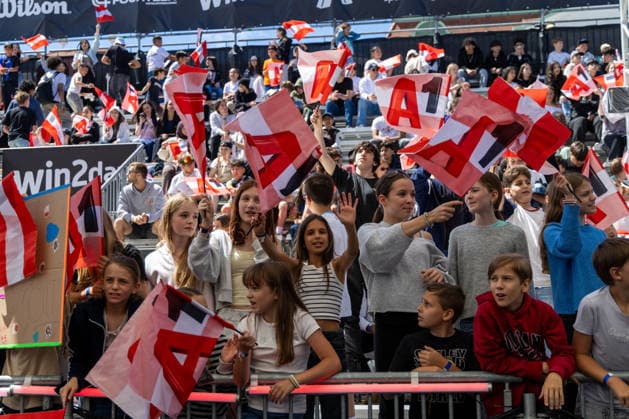 BASKETBALL - FIBA 3x3 World Tour VIENNA,AUSTRIA,12.JUN.26 - BASKETBALL - FIBA 3x3 World Tour. Image shows fans.  GEPAxpictures xPhilippxBrem