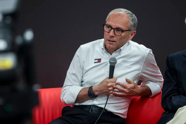 F1 - BARCELONA-CATALUNYA GRAND PRIX 2026 Stefano Domenicali president and CEO of Formula 1, portrait Pirelli™s 500 Grands Prix book presentation press conference, PK, Pressekonferenz during the Formula 1 Barcelona-Catalunya Grand Prix 2026, 7th round of the 2026 Formula One World Championship, WM, Weltmeisterschaft from June 12 to 14, 2026 on the Circuit de Barcelona-Catalunya, in Montmelo, Spain - MontmeloSpain  Copyright: xXavixBonillax