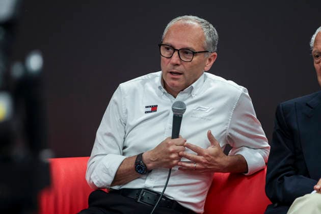 F1 - BARCELONA-CATALUNYA GRAND PRIX 2026 Stefano Domenicali president and CEO of Formula 1, portrait Pirelli™s 500 Grands Prix book presentation press conference, PK, Pressekonferenz during the Formula 1 Barcelona-Catalunya Grand Prix 2026, 7th round of the 2026 Formula One World Championship, WM, Weltmeisterschaft from June 12 to 14, 2026 on the Circuit de Barcelona-Catalunya, in Montmelo, Spain - MontmeloSpain  Copyright: xXavixBonillax