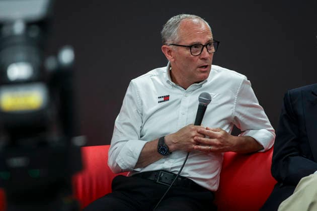 F1 - BARCELONA-CATALUNYA GRAND PRIX 2026 Stefano Domenicali president and CEO of Formula 1, portrait Pirelli™s 500 Grands Prix book presentation press conference, PK, Pressekonferenz during the Formula 1 Barcelona-Catalunya Grand Prix 2026, 7th round of the 2026 Formula One World Championship, WM, Weltmeisterschaft from June 12 to 14, 2026 on the Circuit de Barcelona-Catalunya, in Montmelo, Spain - MontmeloSpain  Copyright: xXavixBonillax