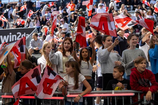 BASKETBALL - FIBA 3x3 World Tour VIENNA,AUSTRIA,12.JUN.26 - BASKETBALL - FIBA 3x3 World Tour. Image shows fans.  GEPAxpictures xPhilippxBrem
