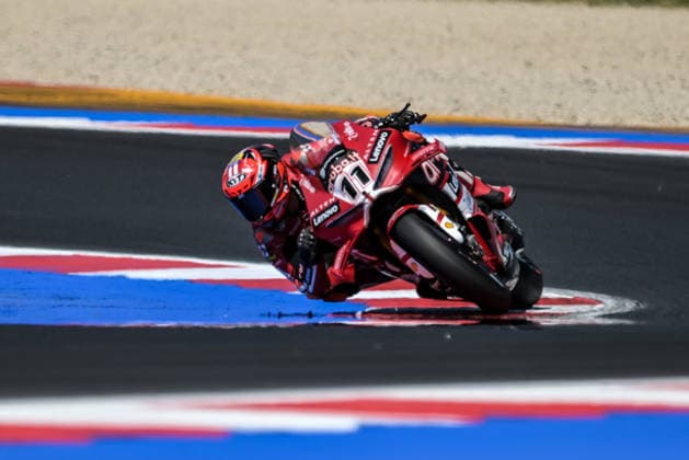 IPA85605389 - Nicolo Bulega ITA Ducati Panigale V4R Aruba.It Racing - Ducati during the Pirelli Emilia Romagna Round, World Superbike (SBK) race in Italy, June 12, 2026  Copyright: xAlessioxMarini IPAxSportx xx 85605389