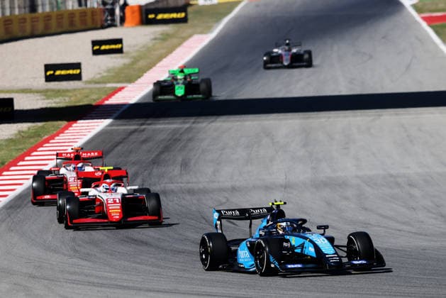 AUTO - FORMULA 3 2026 - BARCELONA 30 BHIROMBHAKDI Nandhavud (tha), DAMS Lucas Oil, Dallara F3 2025, action during the 3rd round of the 2026 FIA Formula 3 Championship from June 12 to 14, 2026 on the Circuit de Barcelona-Catalunya, in Montmelo, Spain - MontmeloSpain  Copyright: xEricxAlonsox