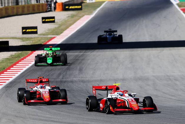 AUTO - FORMULA 3 2026 - BARCELONA 21 WHARTON James (aus), Prema Racing, Dallara F3 2025, action and 22 GARFIAS JosÃ (mex), Prema Racing, Dallara F3 2025, action during the 3rd round of the 2026 FIA Formula 3 Championship from June 12 to 14, 2026 on the Circuit de Barcelona-Catalunya, in Montmelo, Spain - MontmeloSpain  Copyright: xEricxAlonsox
