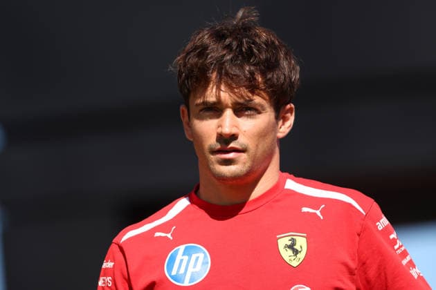 F1 Gran Prix of Spain Charles Leclerc of Scuderia Ferrari HP looks on in the Paddock during free practice 1 ahead of the F1 Grand Prix of Catalunya at Montemelo Circuit on June 12, 2026 in Barcelona, Spain. Barcelona Circuit de Catalunya Spain Copyright: xMarcoxCanonierox