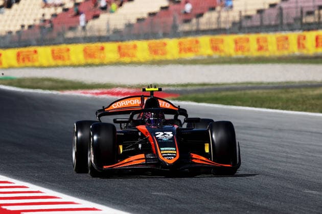 AUTO - FORMULA 2 2026 - BARCELONA 23 VILLAGOMEZ Rafael (mex), Van Amersfoort Racing, Dallara F2 2024, action during the 5th round of the 2026 FIA Formula 2 Championship from June 12 to 14, 2026 on the Circuit de Barcelona-Catalunya, in Montmelo, Spain - MontmeloSpain  Copyright: xEricxAlonsox
