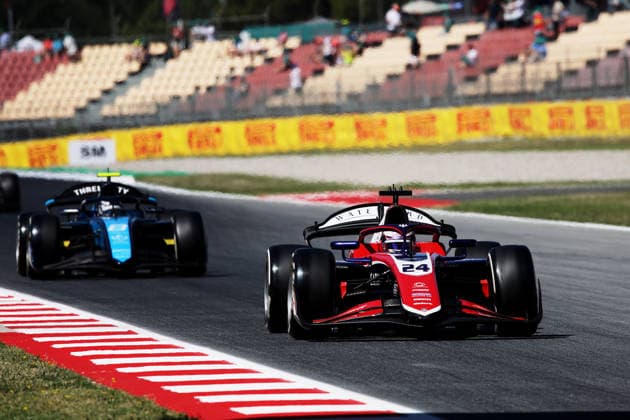 AUTO - FORMULA 2 2026 - BARCELONA 24 VAN HOEPEN Laurens (nld), Trident, Dallara F2 2024, action during the 5th round of the 2026 FIA Formula 2 Championship from June 12 to 14, 2026 on the Circuit de Barcelona-Catalunya, in Montmelo, Spain - MontmeloSpain  Copyright: xEricxAlonsox