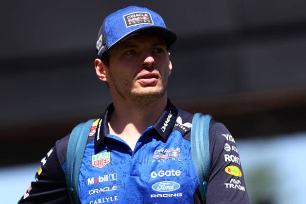 F1 Gran Prix of Spain Max Verstappen of Oracle Red Bull Racing looks on in the Paddock during free practice 1 ahead of the F1 Grand Prix of Catalunya at Montemelo Circuit on June 12, 2026 in Barcelona, Spain. Barcelona Circuit de Catalunya Spain Copyright: xMarcoxCanonierox