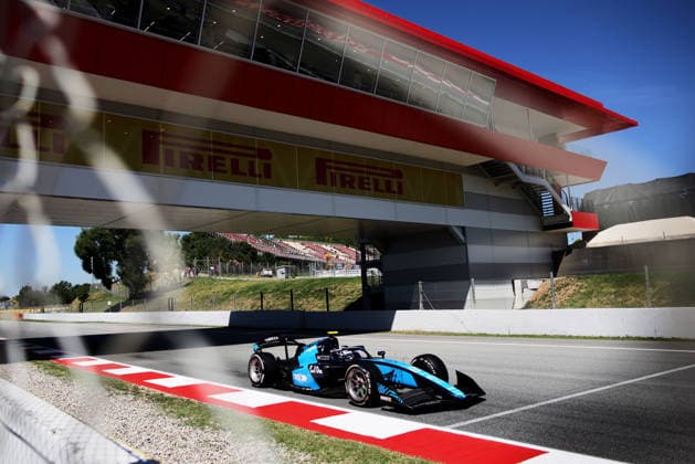 AUTO - FORMULA 2 2026 - BARCELONA 08 BILINSKI Roman (pol), DAMS Lucas Oil, Dallara F2 2024, action during the 5th round of the 2026 FIA Formula 2 Championship from June 12 to 14, 2026 on the Circuit de Barcelona-Catalunya, in Montmelo, Spain - MontmeloSpain  Copyright: xEricxAlonsox