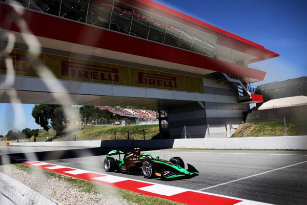 AUTO - FORMULA 2 2026 - BARCELONA 21 SHIELDS Cian (gbr), AIX Racing, Dallara F2 2024, action during the 5th round of the 2026 FIA Formula 2 Championship from June 12 to 14, 2026 on the Circuit de Barcelona-Catalunya, in Montmelo, Spain - MontmeloSpain  Copyright: xEricxAlonsox
