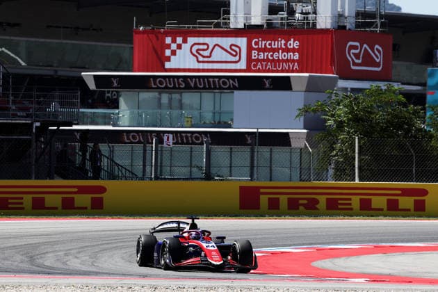 AUTO - FORMULA 2 2026 - BARCELONA 24 VAN HOEPEN Laurens (nld), Trident, Dallara F2 2024, action during the 5th round of the 2026 FIA Formula 2 Championship from June 12 to 14, 2026 on the Circuit de Barcelona-Catalunya, in Montmelo, Spain - MontmeloSpain  Copyright: xEricxAlonsox