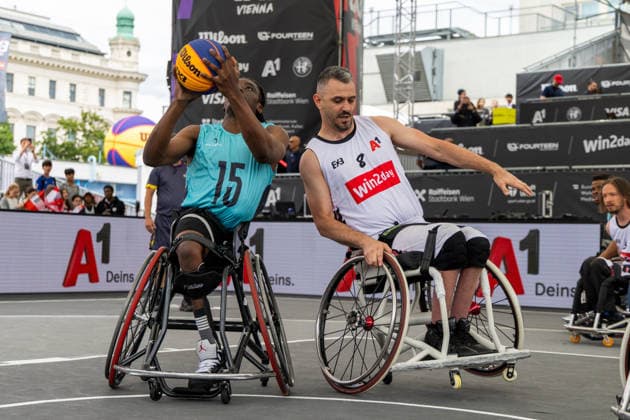 BASKETBALL - FIBA 3x3 World Tour VIENNA,AUSTRIA,12.JUN.26 - BASKETBALL - FIBA 3x3 World Tour. Image shows participants.  GEPAxpictures xPhilippxBrem