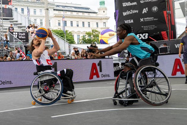 BASKETBALL - FIBA 3x3 World Tour VIENNA,AUSTRIA,12.JUN.26 - BASKETBALL - FIBA 3x3 World Tour. Image shows participants.  GEPAxpictures xPhilippxBrem