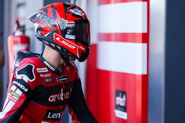 FIM SBK Superbike World Championship, WM, Weltmeisterschaft Pirelli Emilia-Romagna Round 7 - Free Practice 1 - Misano Adriatico 12 06 2026 Iker Lecuona of Aruba.it Racing - Ducati with Ducati Panigale V4R seen during FIM SBK Superbike World Championship Pirelli Emilia-Romagna Round 7 - Free Practice 1 at Misano World Circuit Marco Simoncelli in Misano Adriatico, Italy