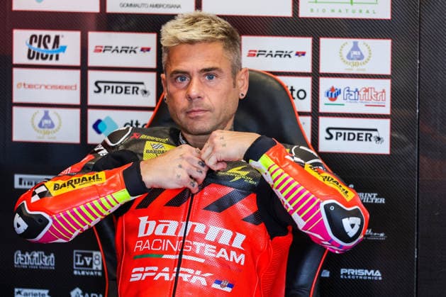 FIM SBK Superbike World Championship, WM, Weltmeisterschaft Pirelli Emilia-Romagna Round 7 - Free Practice 1 - Misano Adriatico 12 06 2026 Alvaro Bautista of Barni Spark Racing Team with Ducati Panigale V4R seen during FIM SBK Superbike World Championship Pirelli Emilia-Romagna Round 7 - Free Practice 1 at Misano World Circuit Marco Simoncelli in Misano Adriatico, Italy