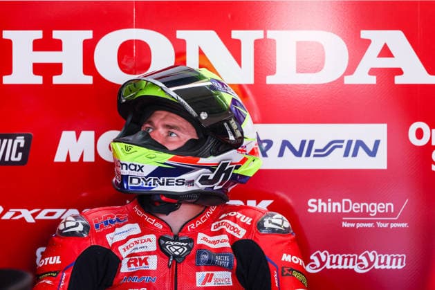 FIM SBK Superbike World Championship, WM, Weltmeisterschaft Pirelli Emilia-Romagna Round 7 - Free Practice 1 - Misano Adriatico 12 06 2026 Ryan Vickers of Honda HRC with Honda CBR1000RR-R SP seen during FIM SBK Superbike World Championship Pirelli Emilia-Romagna Round 7 - Free Practice 1 at Misano World Circuit Marco Simoncelli in Misano Adriatico, Italy