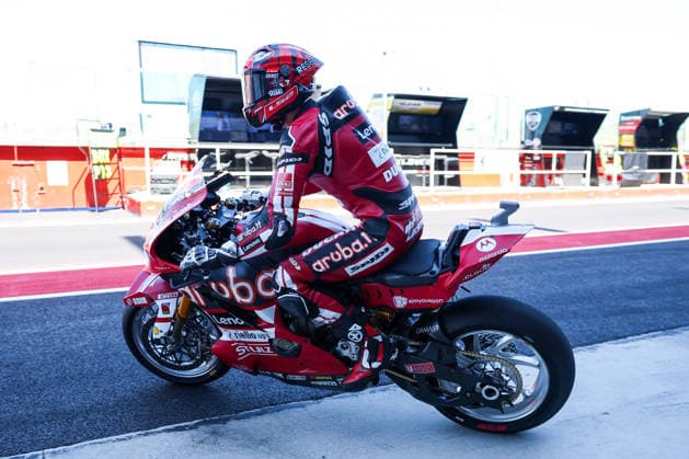 FIM SBK Superbike World Championship, WM, Weltmeisterschaft Pirelli Emilia-Romagna Round 7 - Free Practice 1 - Misano Adriatico 12 06 2026 Iker Lecuona of Aruba.it Racing - Ducati with Ducati Panigale V4R seen during FIM SBK Superbike World Championship Pirelli Emilia-Romagna Round 7 - Free Practice 1 at Misano World Circuit Marco Simoncelli in Misano Adriatico, Italy