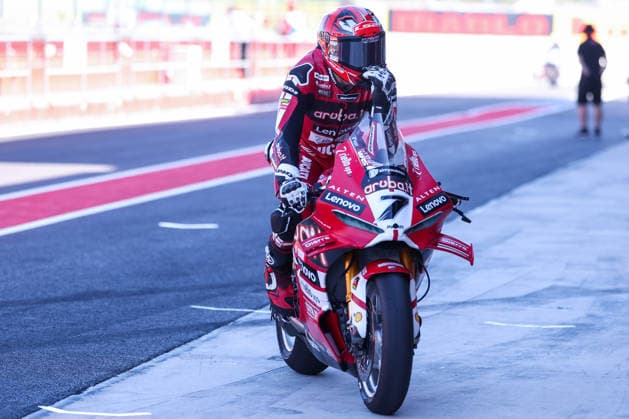 FIM SBK Superbike World Championship, WM, Weltmeisterschaft Pirelli Emilia-Romagna Round 7 - Free Practice 1 - Misano Adriatico 12 06 2026 Iker Lecuona of Aruba.it Racing - Ducati with Ducati Panigale V4R seen during FIM SBK Superbike World Championship Pirelli Emilia-Romagna Round 7 - Free Practice 1 at Misano World Circuit Marco Simoncelli in Misano Adriatico, Italy