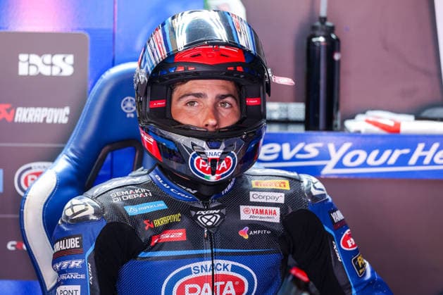 FIM SBK Superbike World Championship, WM, Weltmeisterschaft Pirelli Emilia-Romagna Round 7 - Free Practice 1 - Misano Adriatico 12 06 2026 Xavi Vierge of Pata Maxus Yamaha with Yamaha YZF R1 seen during FIM SBK Superbike World Championship Pirelli Emilia-Romagna Round 7 - Free Practice 1 at Misano World Circuit Marco Simoncelli in Misano Adriatico, Italy
