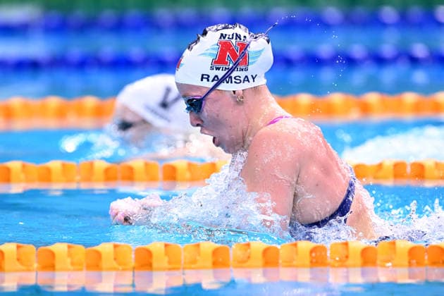 SWIMMING AUSTRALIAN TRIALS, Ella Ramsay and Tara Kinder during the Women s 200m Breaststroke on day 5 of the 2026 Australian Swimming Trials at Sydney Olympic Park Aquatic Centre in Sydney, Friday, June 12, 2026. ( NO ARCHIVING, EDITORIAL USE ONLY SYDNEY NEW SOUTH WALES AUSTRALIA  Copyright: xDEANxLEWINSx 20260612130513780531