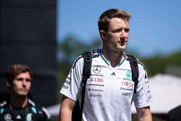 ESP, MSC Cruises Grand Prix von Barcelona-Katalonien, Freies Training, Formel 1 Weltmeisterschaft Saison 2026 12.06.2026, Circuit de Barcelona Catalunya, Barcelona, ESP, MSC Cruises Grand Prix von Barcelona-Katalonien, Freies Training, Formel 1 Weltmeisterschaft Saison 2026, im Bild Frederik Vesti (Mercedes-AMG Petronas F1 Team, Dänemark, Ersatzfahrer),