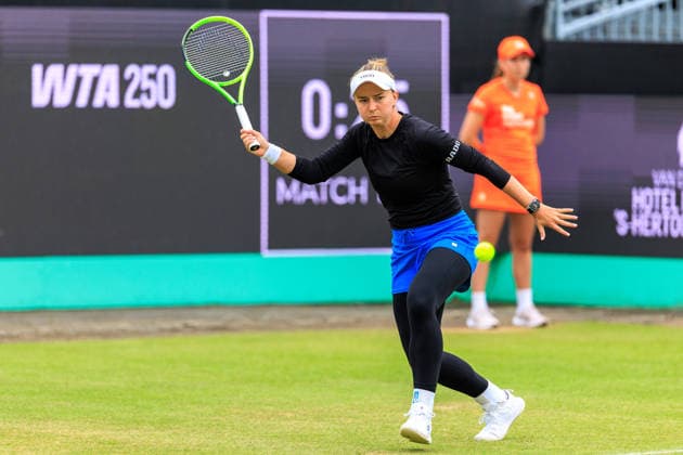 2026-06-12 - Libema Open 2026 ROSMALEN, NETHERLANDS - JUNE 12: Barbora Krejcikova of Czechia during the Libema Open 2026 at Autotron on June 12, 2026 in Rosmalen, Netherlands Rosmalen Autotron Netherlands Content not available for redistribution in The Netherlands directly or indirectly through any third parties. Copyright: xMarcelxvanxPlateringenx