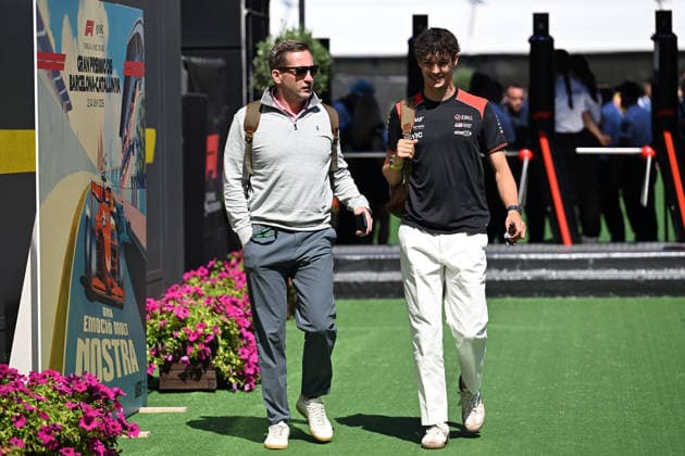 Ahead of Barcelona-Catalunya Grand Prix 2026 BARCELONA, SPAIN - JUNE 12: Haas F1 Team driver Oliver Bearman is seen at the paddock before the practice session ahead of the Barcelona-Catalunya Grand Prix, the seventh race of the 2026 Formula 1 World Championship, WM, Weltmeisterschaft at the 4.66-kilometer Circuit de Barcelona-Catalunya in Barcelona, Spain, on June 12, 2026. Burak Akbulut Anadolu Barcelona Spain. Editorial use only. Please get in touch for any other usage.  Copyright: x2026xAnadoluxBurakxAkbulutx