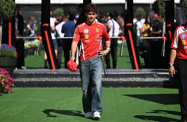 Ahead of Barcelona-Catalunya Grand Prix 2026 BARCELONA, SPAIN - JUNE 12: Charles Leclerc of Ferrari is seen at the paddock before the practice session ahead of the Barcelona-Catalunya Grand Prix, the seventh race of the 2026 Formula 1 World Championship, WM, Weltmeisterschaft at the 4.66-kilometer Circuit de Barcelona-Catalunya in Barcelona, Spain, on June 12, 2026. Burak Akbulut Anadolu Barcelona Spain. Editorial use only. Please get in touch for any other usage.  Copyright: x2026xAnadoluxBurakxAkbulutx