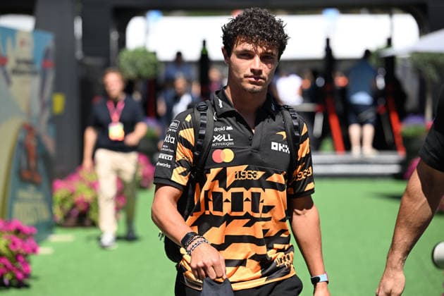 Ahead of Barcelona-Catalunya Grand Prix 2026 BARCELONA, SPAIN - JUNE 12: Lando Norris of McLaren is seen at the paddock before the practice session ahead of the Barcelona-Catalunya Grand Prix, the seventh race of the 2026 Formula 1 World Championship, WM, Weltmeisterschaft at the 4.66-kilometer Circuit de Barcelona-Catalunya in Barcelona, Spain, on June 12, 2026. Burak Akbulut Anadolu Barcelona Spain. Editorial use only. Please get in touch for any other usage.  Copyright: x2026xAnadoluxBurakxAkbulutx