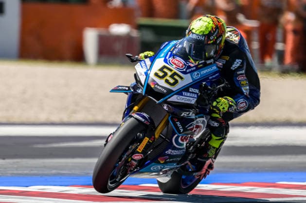 IPA85606438 - Andrea Locatelli (ITA) on a Yamaha YZF-R1 sponsored by Pata Maxus Yamaha during the Pirelli Emilia Romagna Round of the World Superbike (SBK) championship in Italy, June 12, 2026  Copyright: xAlessioxMarini IPAxSportx xx 85606438