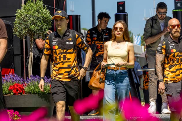RECORD DATE NOT STATED 12th June 2026: Circuit de Barcelona-Catalunya, Barcelona, Spain; Formula One Barcelona Catalunya Grand Prix, Free Practice Day; Oscar Piastri (81) of Australia and McLaren Mastercard F1 Team arriving at the 2026 Grand Prix of Barcelona-Catalunya StephenxBlackberry