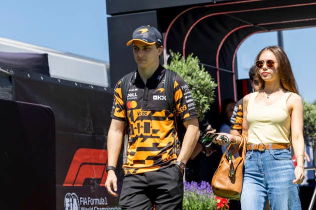 RECORD DATE NOT STATED 12th June 2026: Circuit de Barcelona-Catalunya, Barcelona, Spain; Formula One Barcelona Catalunya Grand Prix, Free Practice Day; Oscar Piastri (81) of Australia and McLaren Mastercard F1 Team arriving at the 2026 Grand Prix of Barcelona-Catalunya StephenxBlackberry