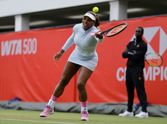 RECORD DATE NOT STATED 12th June 2026; HSBC Championships, Queens Club, West Kensington, London, England; HSBC Championships Tennis, Day Three; Serena Williams (USA) practices at Queen s club HongboxChen