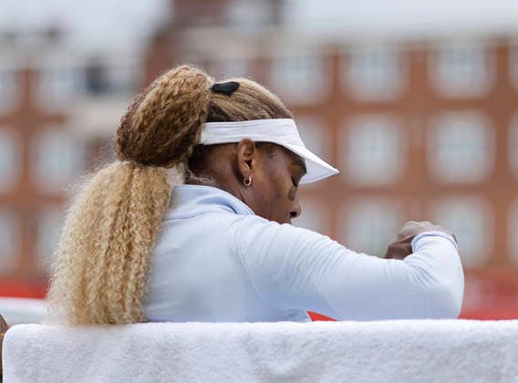 RECORD DATE NOT STATED 12th June 2026; HSBC Championships, Queens Club, West Kensington, London, England; HSBC Championships Tennis, Day Three; Serena Williams (USA) practices at Queen s club HongboxChen
