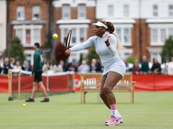 RECORD DATE NOT STATED 12th June 2026; HSBC Championships, Queens Club, West Kensington, London, England; HSBC Championships Tennis, Day Three; Serena Williams (USA) practices at Queen s club HongboxChen
