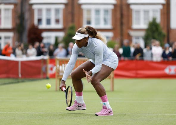 RECORD DATE NOT STATED 12th June 2026; HSBC Championships, Queens Club, West Kensington, London, England; HSBC Championships Tennis, Day Three; Serena Williams (USA) practices at Queen s club HongboxChen