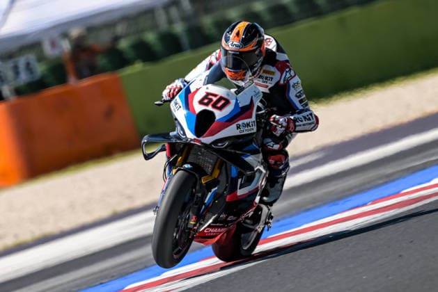 IPA85606378 - Mark Van Der Mark and Ned Rokit on the BMW Motorrad WorldSBK Team BMW M 1000 RR during the Pirelli Emilia Romagna Round of the World Superbike (SBK) race in Italy, June 12, 2026  Copyright: xAlessioxMarini IPAxSportx xx 85606378