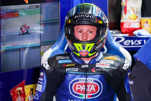 IPA85606355 - Andrea Locatelli of Pata Maxus Yamaha on a Yamaha YZF-R1 during Free Practice 1 of Round 7 of the FIM Superbike World Championship, WM, Weltmeisterschaft (Pirelli Emilia-Romagna Round) at the Misano World Circuit Marco Simoncelli in Misano Adriatico, Italy  Copyright: xFabrizioxCarabelli IPAxSportx xx 85606355