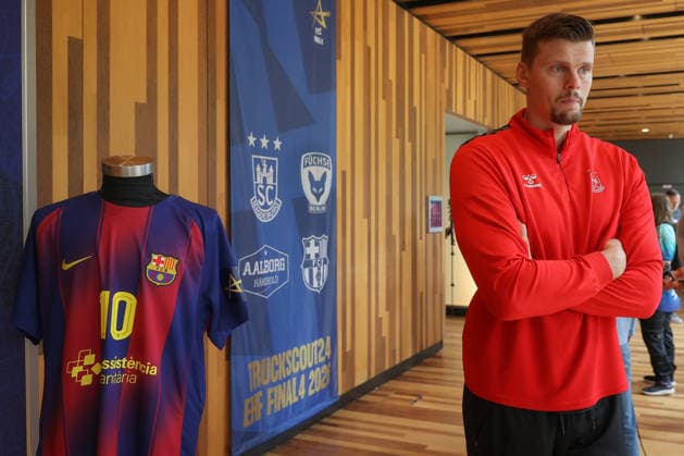 12.06.2026, xtgx, Handball, EHF Champions League, Media Day v.l. Sergey Hernandez Ferrer (Magdeburg, 1) Barcelona Barca Koeln