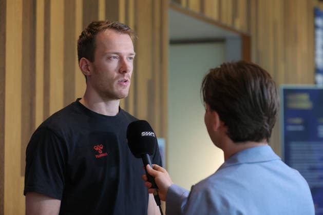 12.06.2026, xtgx, Handball, EHF Champions League, Media Day v.l. Felix Claar (Magdeburg, 7) Koeln