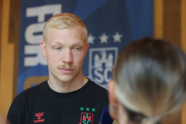 12.06.2026, xtgx, Handball, EHF Champions League, Media Day v.l. Magnus Saugstrup (Magdeburg, 23) Koeln