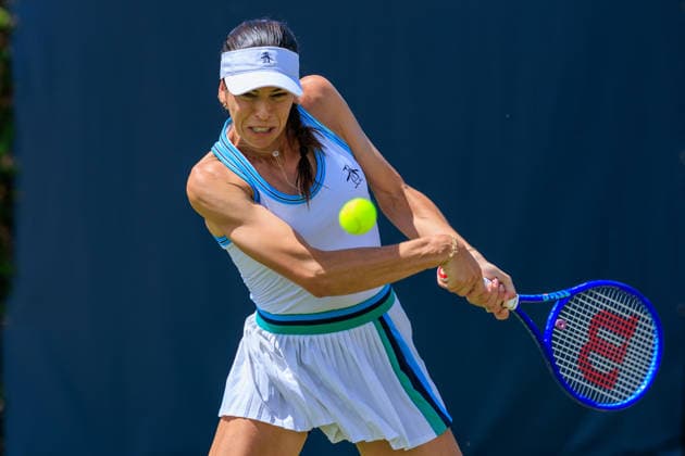 2026-06-12 - Libema Open 2026 ROSMALEN, NETHERLANDS - JUNE 12: Ajla Tomljanovic of Australia during the Libema Open 2026 at Autotron on June 12, 2026 in Rosmalen, Netherlands Rosmalen Autotron Netherlands Content not available for redistribution in The Netherlands directly or indirectly through any third parties. Copyright: xMarcelxvanxPlateringenx