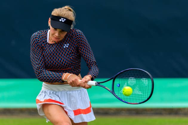 2026-06-12 - Libema Open 2026 ROSMALEN, NETHERLANDS - JUNE 12: Dayana Yastremska of Ukraine during the Libema Open 2026 at Autotron on June 12, 2026 in Rosmalen, Netherlands Rosmalen Autotron Netherlands Content not available for redistribution in The Netherlands directly or indirectly through any third parties. Copyright: xMarcelxvanxPlateringenx