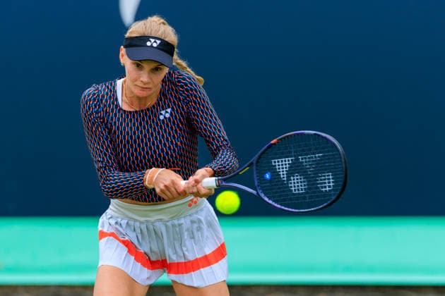 2026-06-12 - Libema Open 2026 ROSMALEN, NETHERLANDS - JUNE 12: Dayana Yastremska of Ukraine during the Libema Open 2026 at Autotron on June 12, 2026 in Rosmalen, Netherlands Rosmalen Autotron Netherlands Content not available for redistribution in The Netherlands directly or indirectly through any third parties. Copyright: xMarcelxvanxPlateringenx