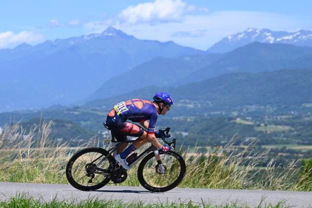Tour Auvergne - Rhone-Alpes 2026 Stage 6 CREST-VOLAND, FRANCE - JUNE 12 : Faure Prost Alexy (FRA) of Team Picnic PostNL during stage 6 of the 78th edition of Tour Auvergne - Rhone-Alpes an UCI World Tour 2.UWT cycling road race stage for Men Elite of 182.3 km with start in Saint-Vulbas and finish in Crest-Voland on June 12, 2026 in Crest-Voland, France, 12 06 2026 ( Motordriver Guy De Vuyst - Crest-Voland France  Copyright: xVincentxKalutx