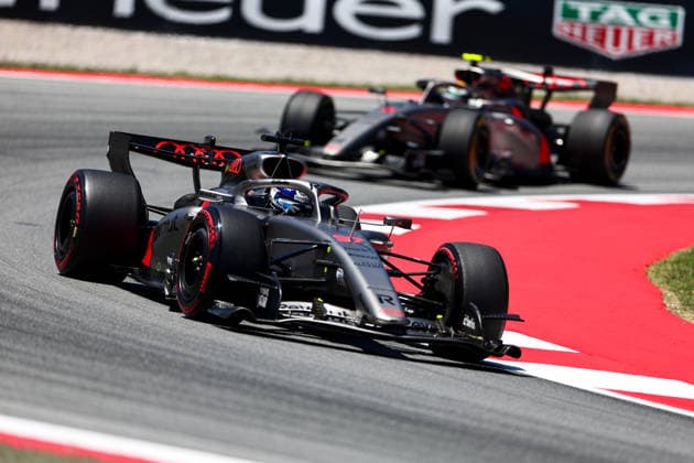 Paul Aron of Estonia and Audi , Practice, F1 Grand Prix of Barcelona-Catalunya, am 12. June 2026 in Barcelona, Spain. (Foto von Diogo Cardoso DeFodi Images) Paul Aron of Estonia and Audi , Practice, F1 Grand Prix of Barcelona-Catalunya, Circuit de Barcelona-Catalunya on June 12, 2026 in Barcelona, Spain. (Photo by Diogo Cardoso DeFodi Images) -
