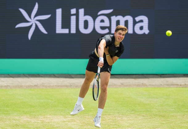 2026-06-12 - Libema Open 2026 ROSMALEN, NETHERLANDS - JUNE 12: Thijs Boogaard of The Netherlands during the Libema Open 2026 at the Autotron on June 12, 2026 in Rosmalen, Netherlands Rosmalen Autotron Netherlands Content not available for redistribution in The Netherlands directly or indirectly through any third parties. Copyright: xEwoutxPahudxdexMortangesx