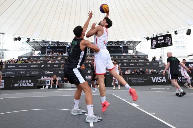 12.June. 2026 – Basketball – FIBA 3x3 World Tour Masters 2026-TUR vs IRL-Men-U23 NATIONS LEAGUE Es (Türkiye) is in action A1 Arena am Heumarkt A1 Arena am Heumarkt ,Vienna Vienna A1 Arena am Heumarkt AUSTRIA