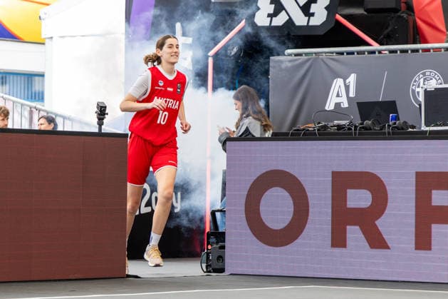 BASKETBALL - FIBA 3x3 World Tour VIENNA,AUSTRIA,12.JUN.26 - BASKETBALL - FIBA 3x3 World Tour. Image shows Sonja Schuch (AUT).  GEPAxpictures xPhilippxBrem