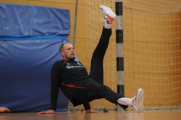 12.06.2026, xtgx, Handball, EHF Champions League, Abschlusstraining SC Magdeburg v.l. Tim Zechel (Magdeburg, 9) Koeln
